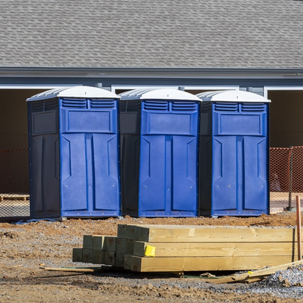 what is the cost difference between standard and deluxe porta potty rentals in Highland SD